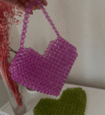 The Fuchsia Beaded Bag by Hludora